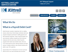 Tablet Screenshot of kittrellpaycard.com